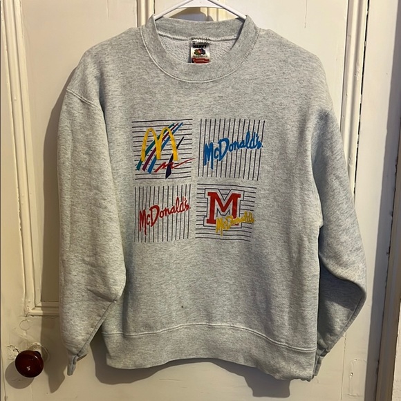 Vintage 90s McDonald's Crewneck Sweatshirt - Picture 1 of 10